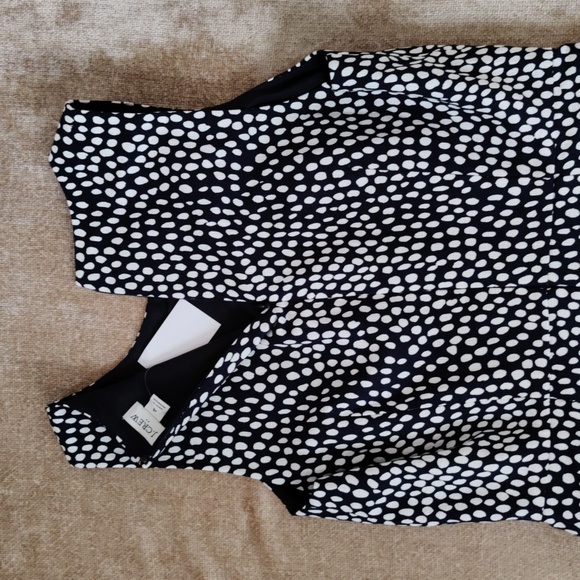 J.Crew Navy White Oncilla Animal Sheath Dress - Size 4 - Picture 9 of 14